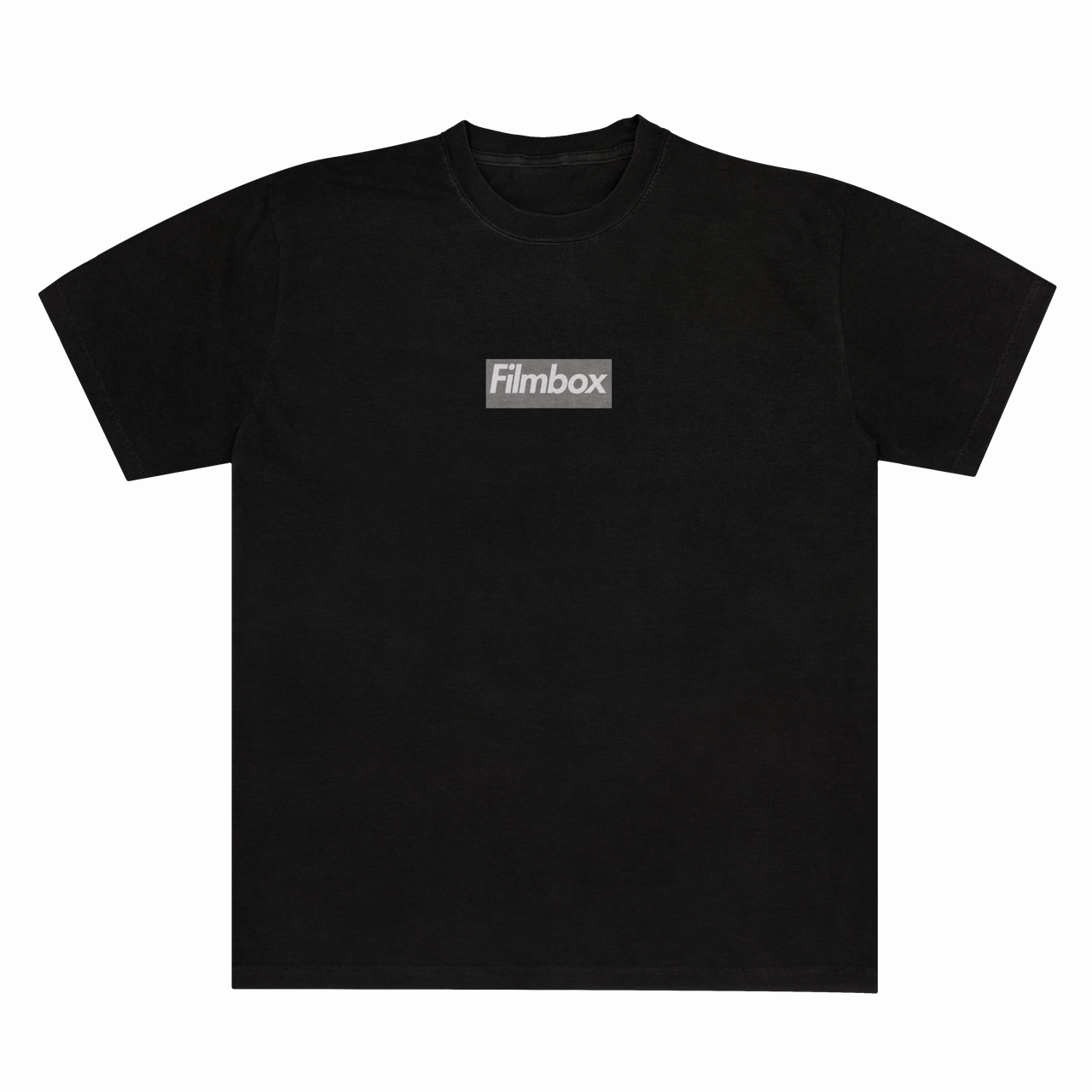 Filmbox Boxy Logo Unisex Tee 6.1 Black