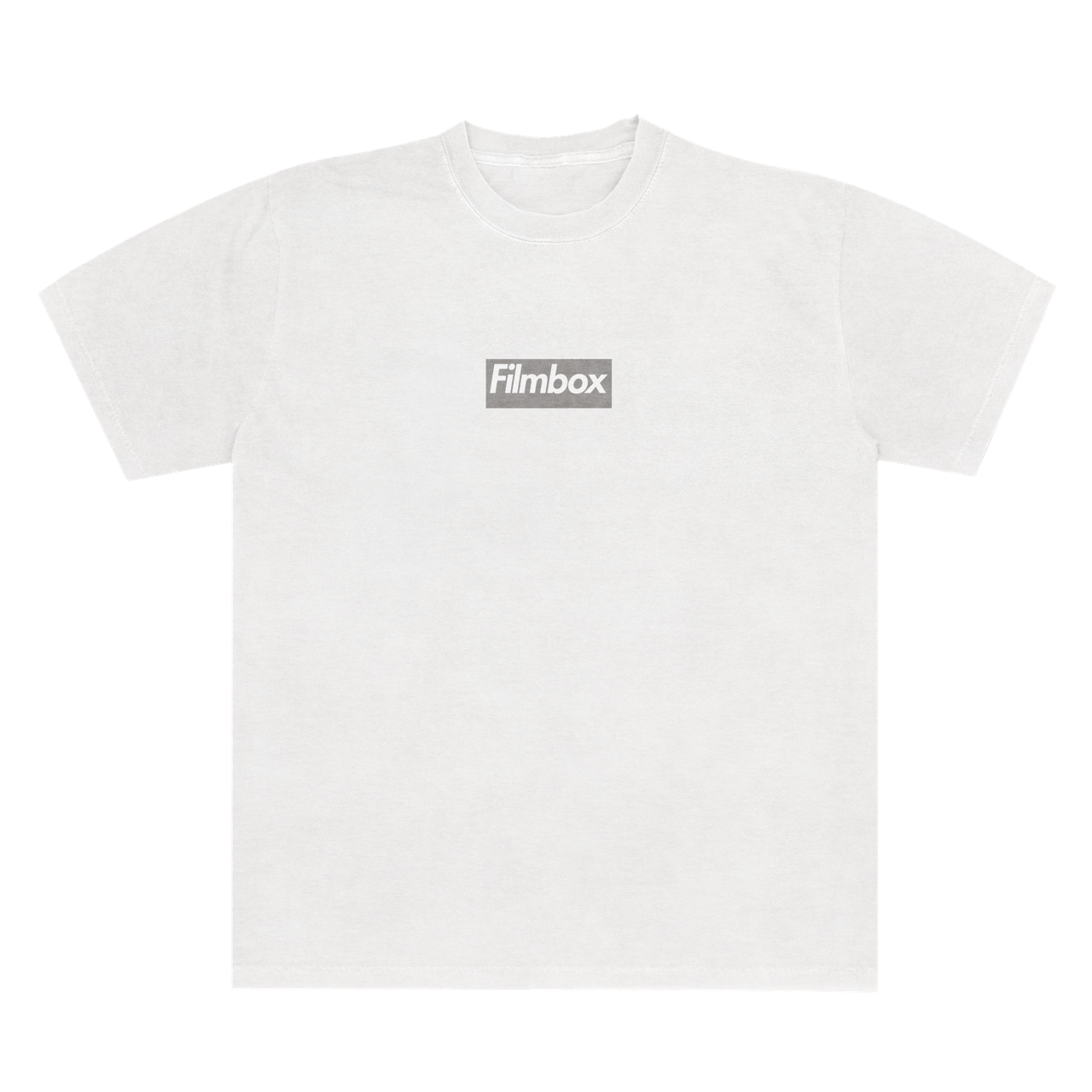 Filmbox Boxy Logo Unisex Tee 6.1 White