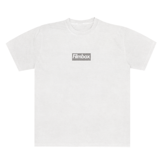 Filmbox Boxy Logo Unisex Tee 6.1 White