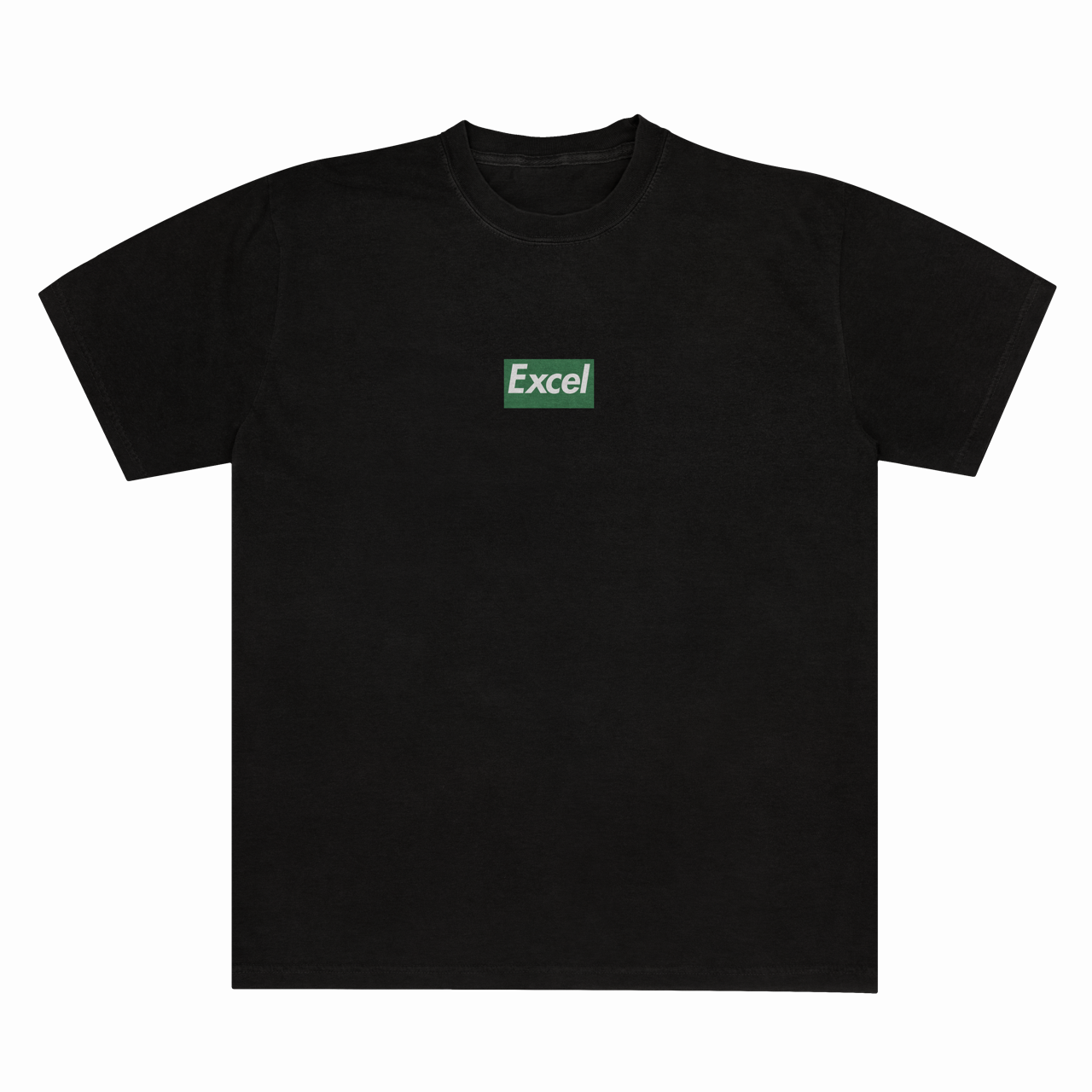 Excel Boxy Logo Unisex Tee 6.1 Black