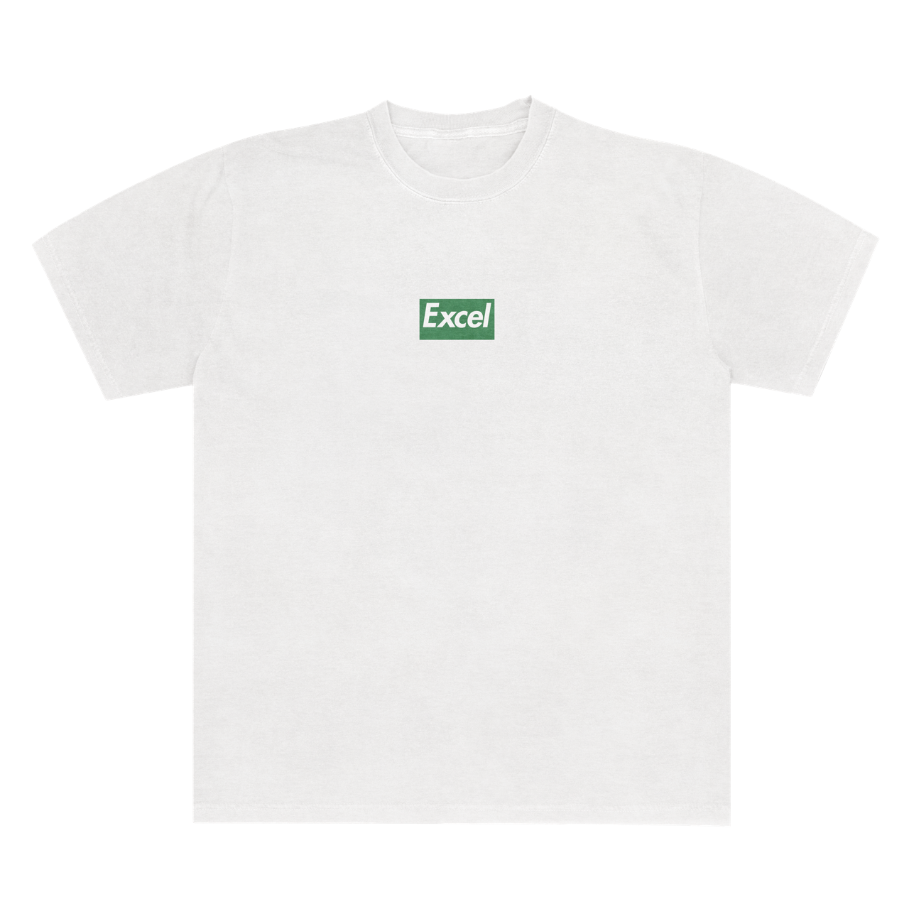 Excel Boxy Logo Unisex Tee 6.1 White