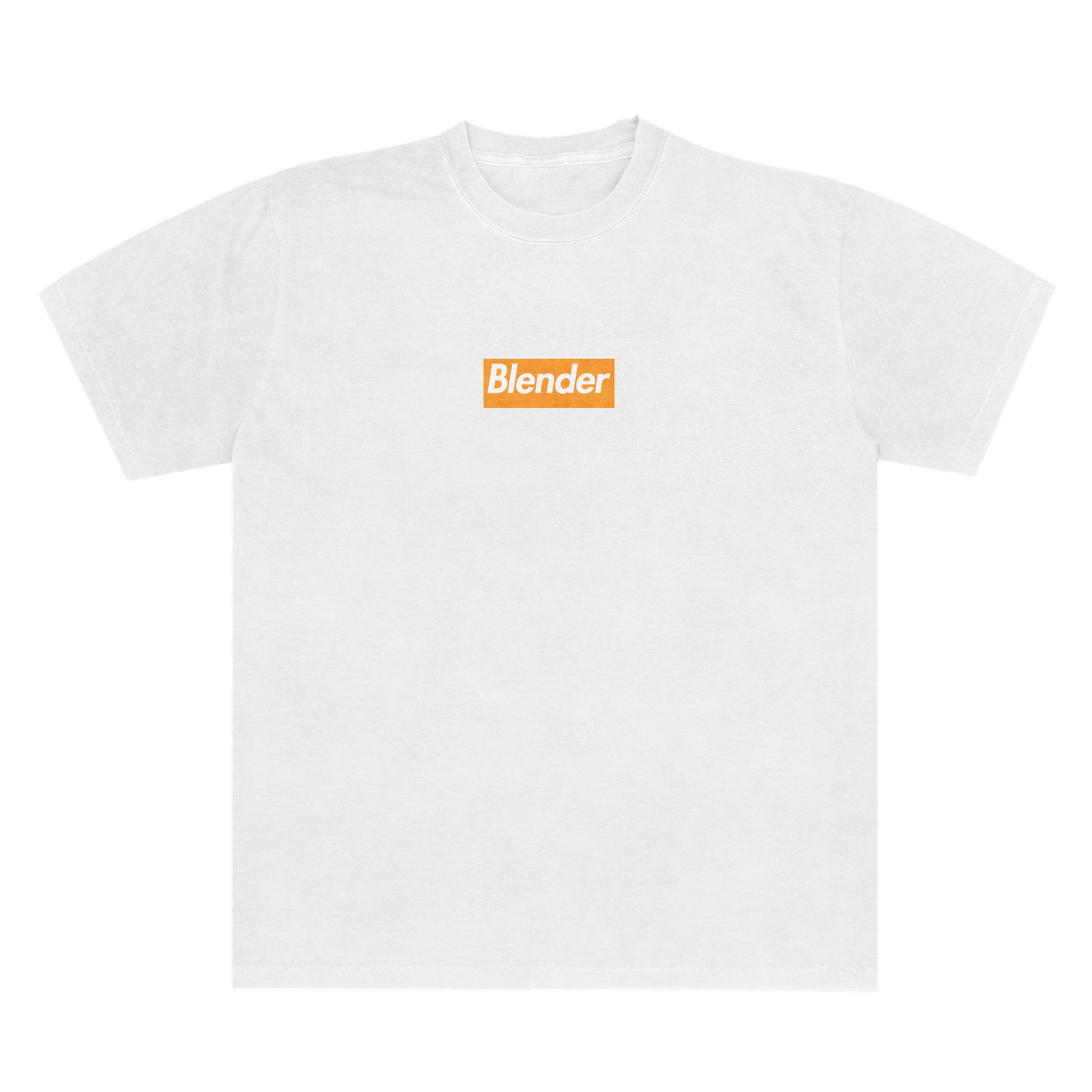 Blender Boxy Logo Unisex Tee 6.1 White