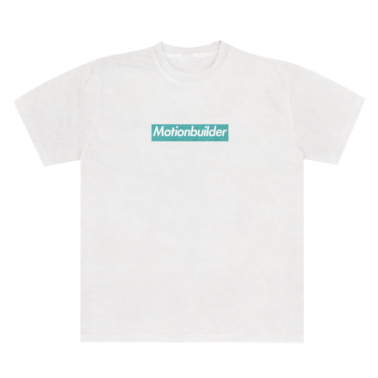 Motionbuilder Boxy Logo Unisex Tee 6.1 White