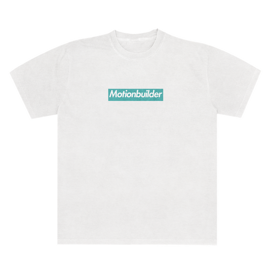 Motionbuilder Boxy Logo Unisex Tee 6.1 White