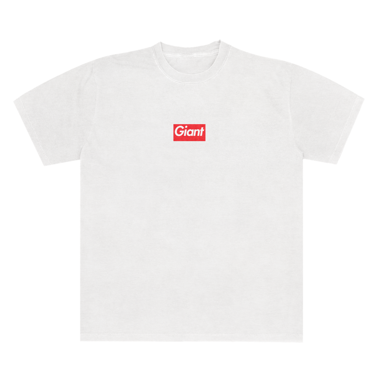 Giant Boxy Logo Unisex Tee 6.1 White