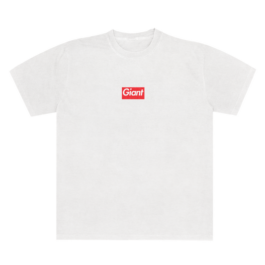 Giant Boxy Logo Unisex Tee 6.1 White