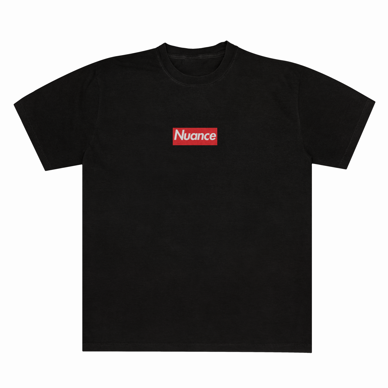 Nuance Boxy Logo Unisex Tee 6.1 Black