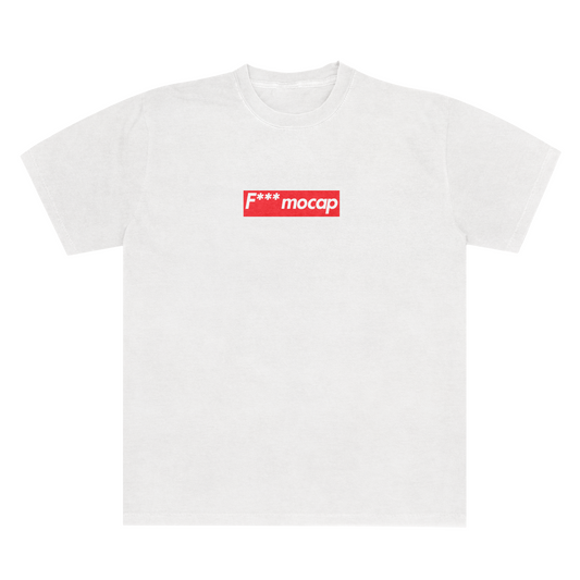 F*** Mocap Boxy Logo Unisex Tee 6.1 White