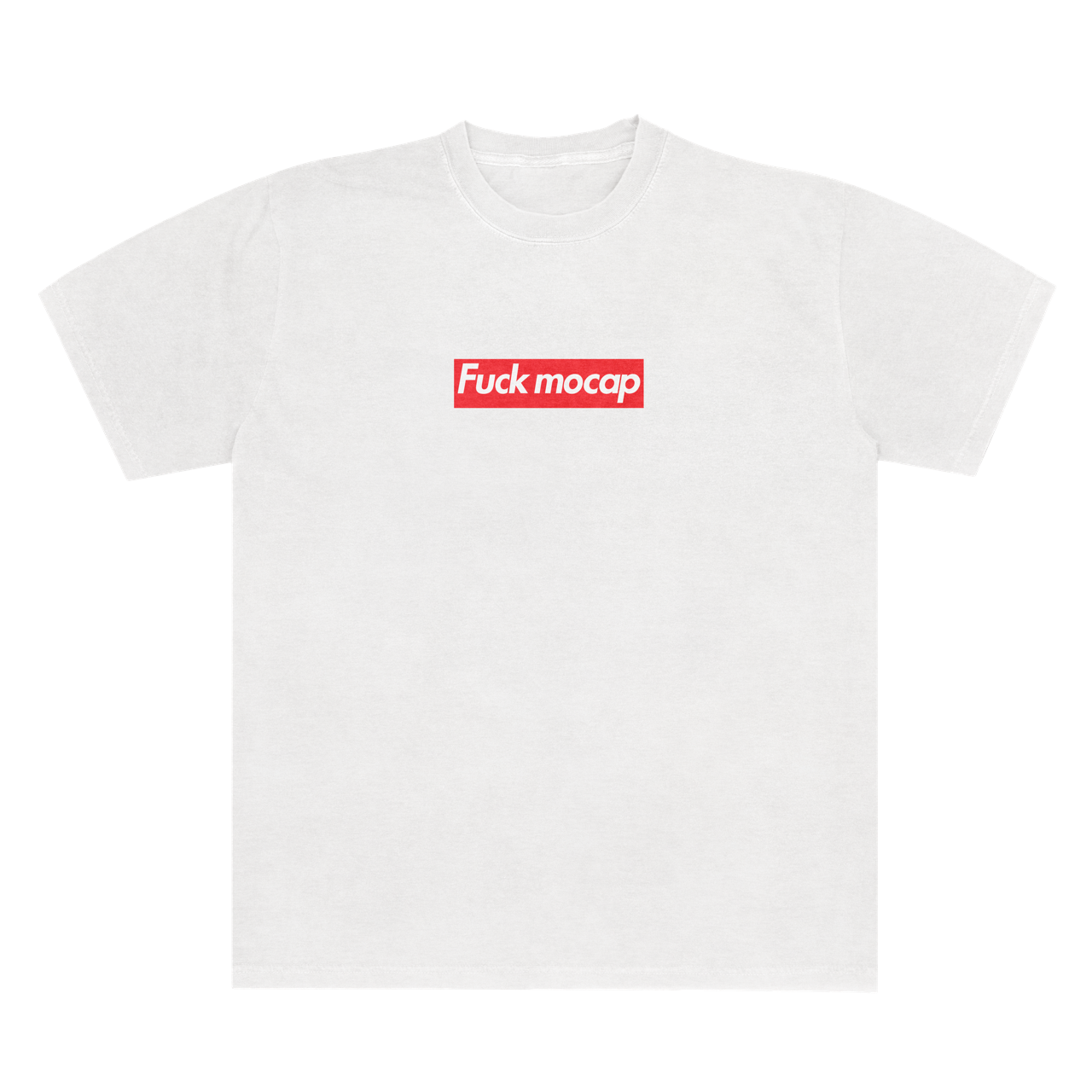 Fuck Mocap Boxy Logo Unisex Tee 6.1 White