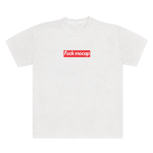 Fuck Mocap Boxy Logo Unisex Tee 6.1 White